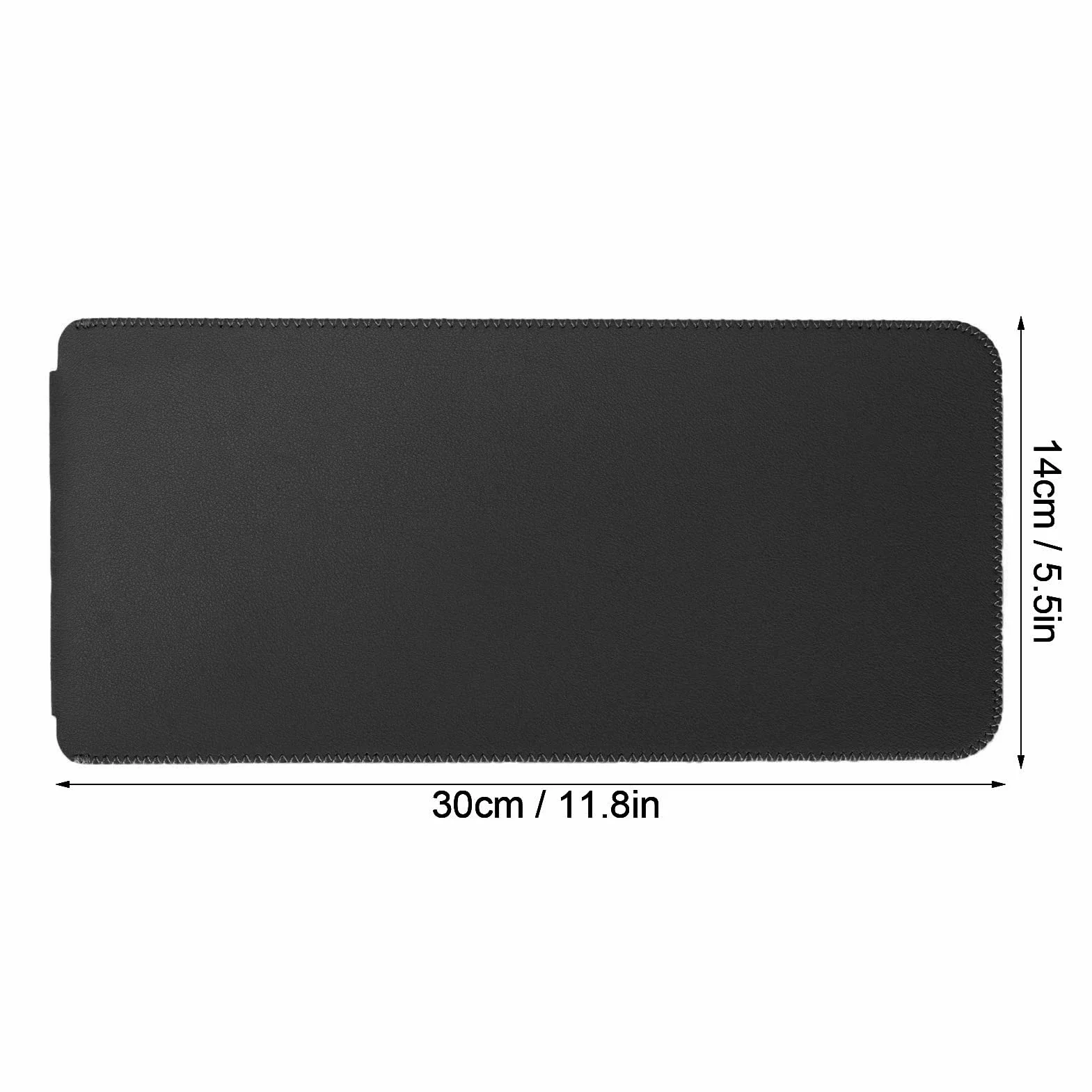 Zunate Etui na klawiaturę, skóra poliuretanowa, torba podróżna, 30 x 14 x 1 cm, bezprzewodowa klawiatura, torba podróżna, do Magic Keyboard 2 (czarne)