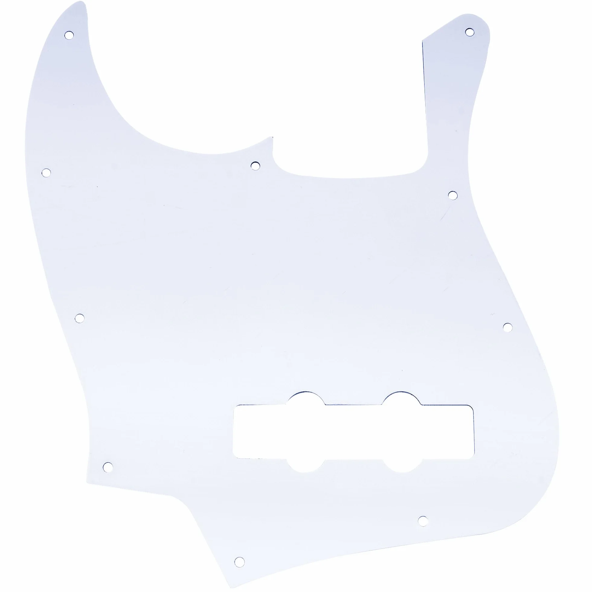 Musiclily 10 Otworów Jazz Bass Pickguard Płyta Maskownica do 4-strunowy Fender American/Mexican Standard Jazz Bass, 4-warstwowy Vintage Tortoise