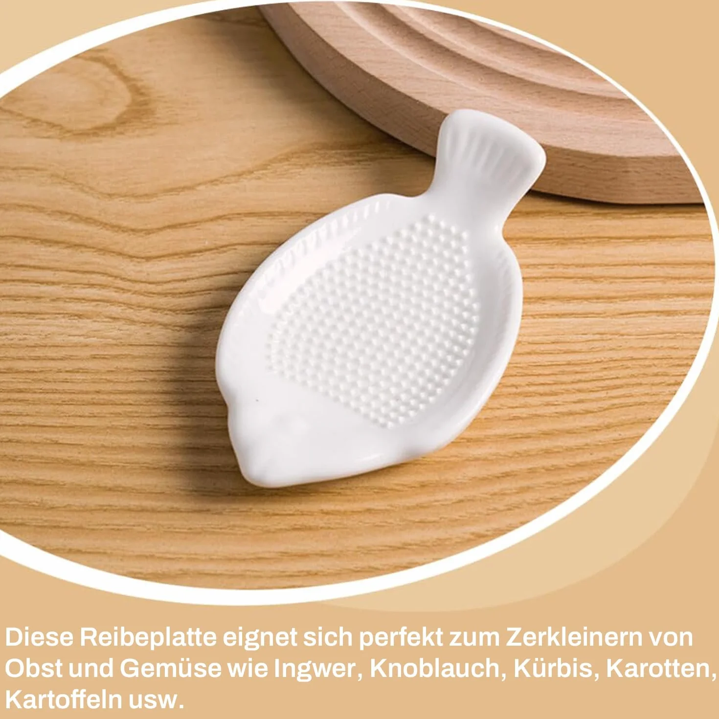 Tarka ceramiczna w kształcie ryby, ceramiczna tarka do imbiru, dostarczana ze szczotką, tarka do czosnku, owoców, tarki do warzyw, imbiru, czosnku, cebuli