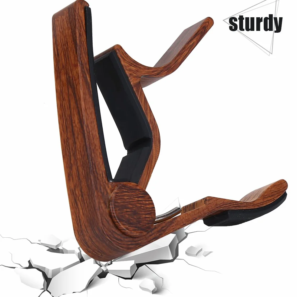 Alomejor Capo do gitary akustycznej i elektrycznej ze stopu aluminium Quick Change ukulele Capo instrumenty akcesoria