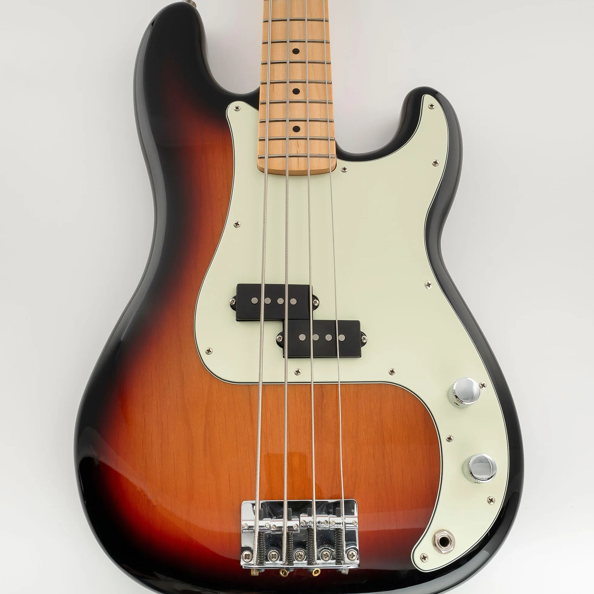 Musiclily 13 Otworów Precision Bass Pickguard Płyta Maskownica do 4-strunowy Fender American/Mexican Standard Precision Bass, 3-warstwowy Mint Green