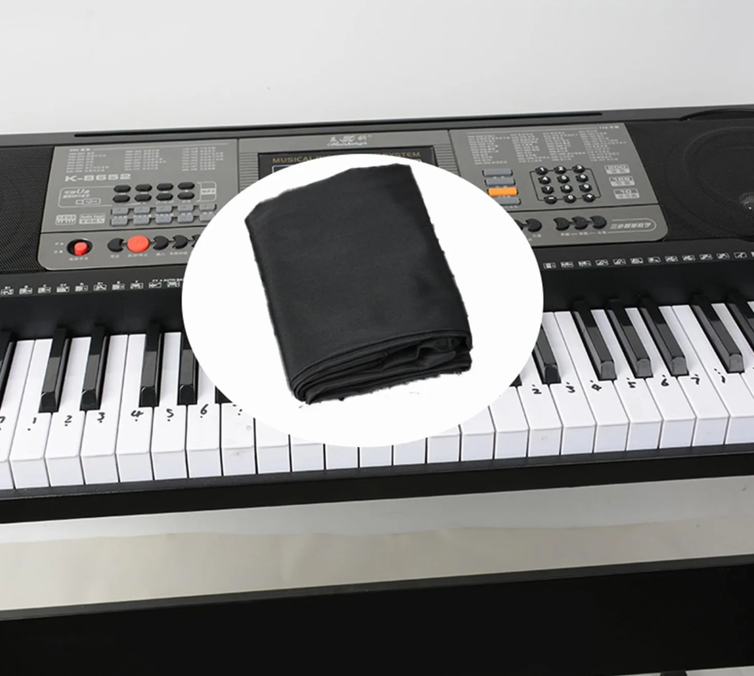 Osłona klawiatury fortepianowej, ochrona przed kurzem, elektroniczna osłona fortepianu, ochrona przed kurzem i nadaje się do prania, osłona fortepianu 61