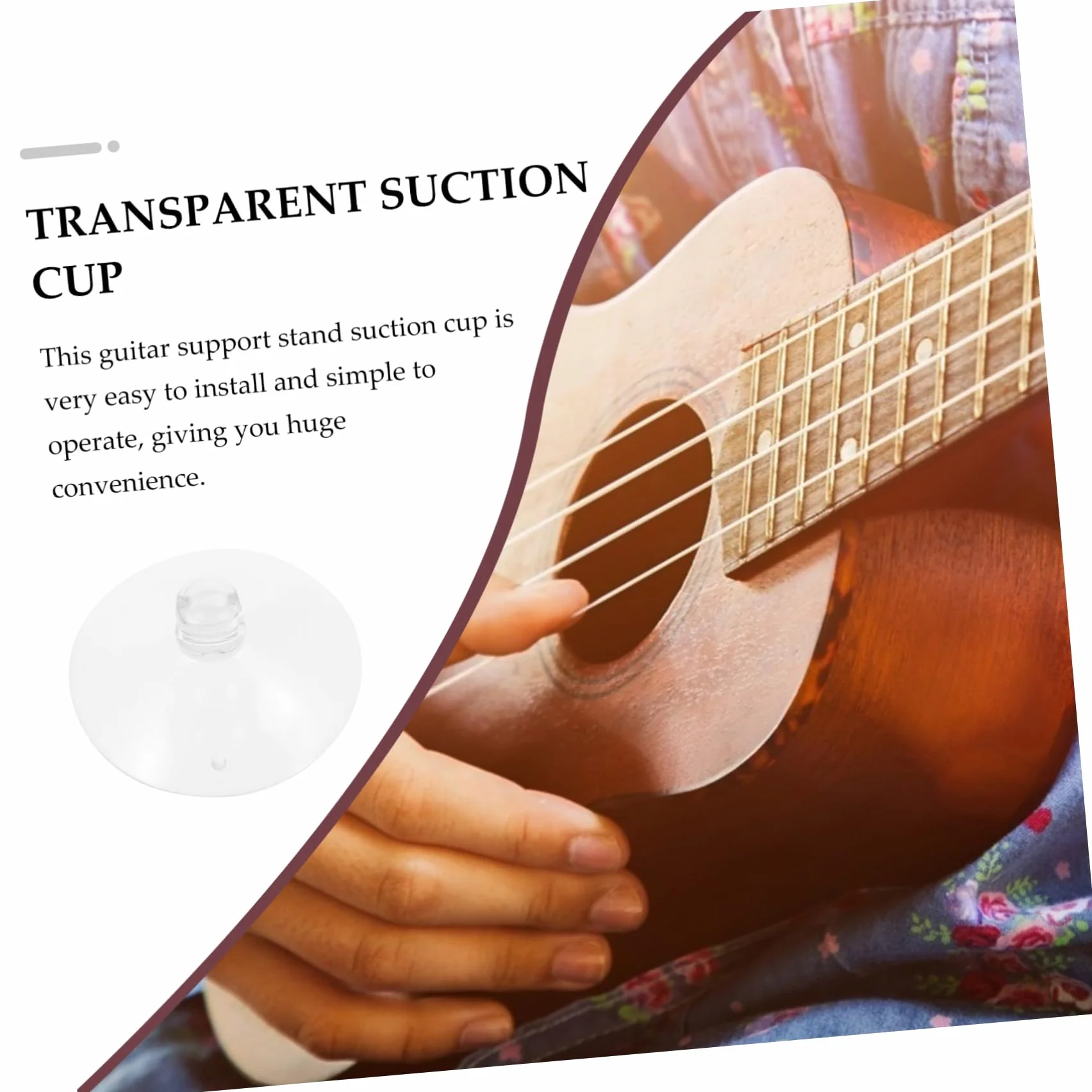 BESTonZON 4 Sztuk Przezroczysta Przyssawka Przezroczysta Przyssawka Gitara Wsparcie Przyssawki Gumowa Przyssawka Do Gitary Wsparcie Przezroczysta Gumowa Przyssawka Gitara Części Do Wsparcia