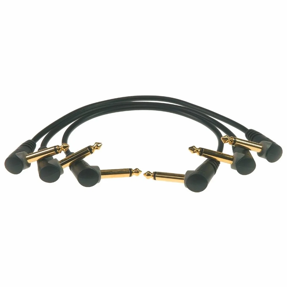 Klotz PP-AJJ0015 kabel krosowy 1/4" kąt prosty, 15 cm, 3-pak