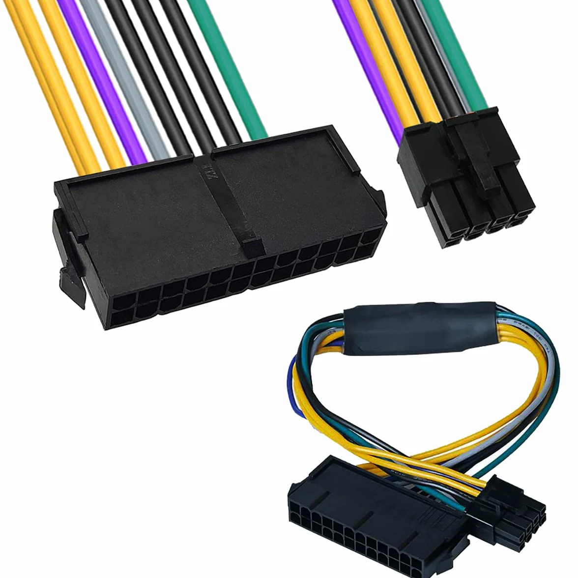 24-pinowy na 8-pinowy ATX, kabel zasilacza PSU do płyt głównych DELL Optiplex 3020 7020 9020 30 cm 18AWG