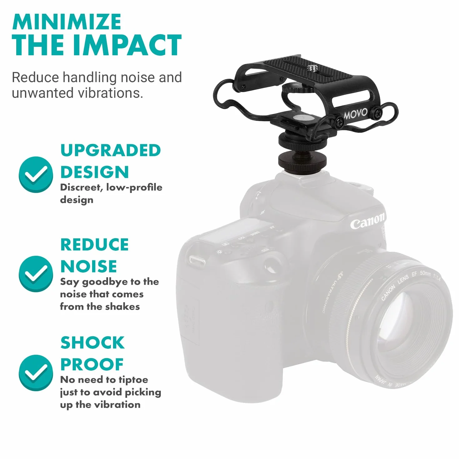 Movo SMM5-B uniwersalny uchwyt do mikrofonu i przenośnego rejestratora - pasuje do Zoom H1n, H2n, H4n, H5, H6, Tascam DR-40x, DR-05x, DR-07x i innych ze śrubą montażową 1/4" (czarny)