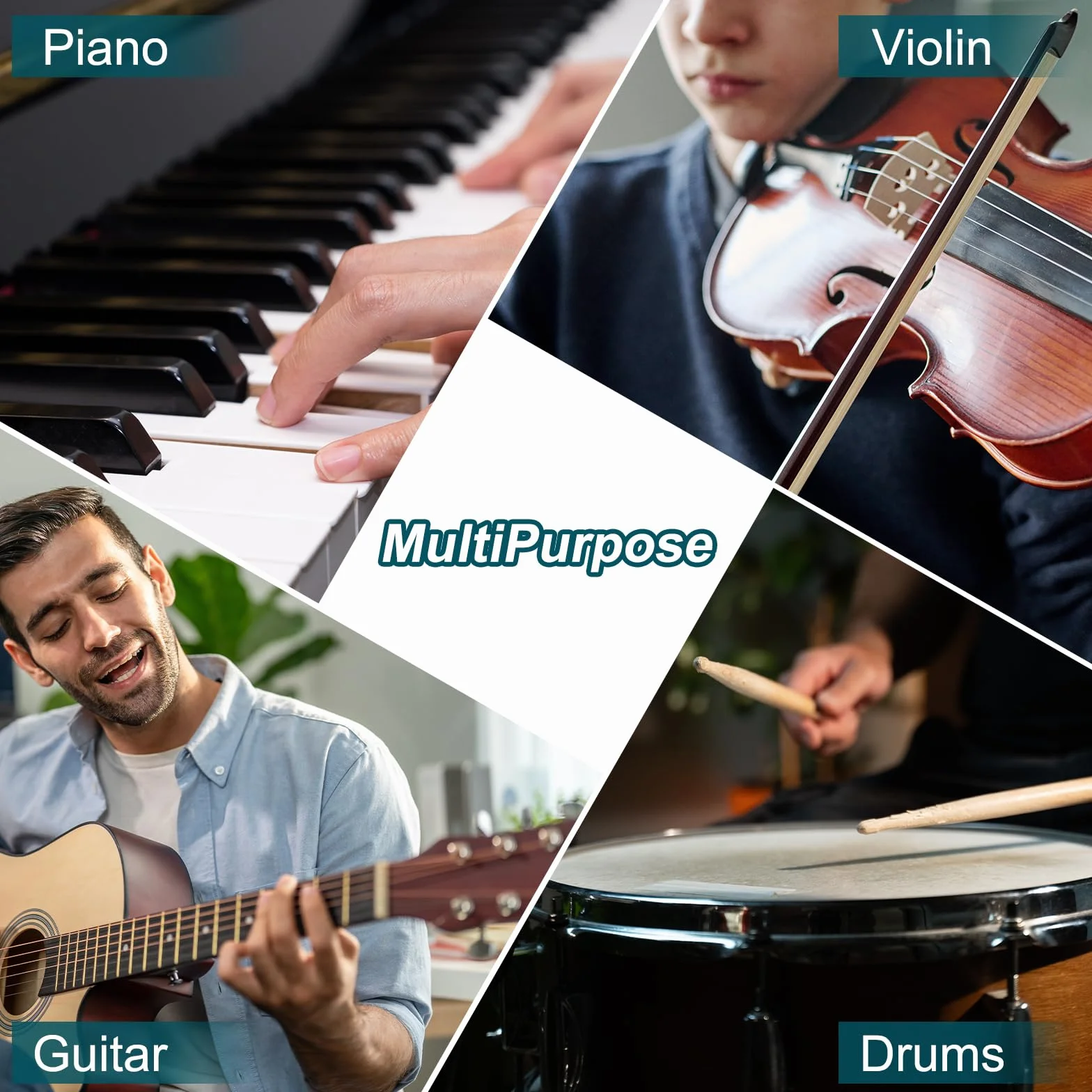 QUARKZMAN Mini mechaniczny metronom, wysoka dokładność, profesjonalny minutnik muzyczny, uniwersalny metronom, do fortepianu, gitary, skrzypiec, ukulele, dla graczy, czarny