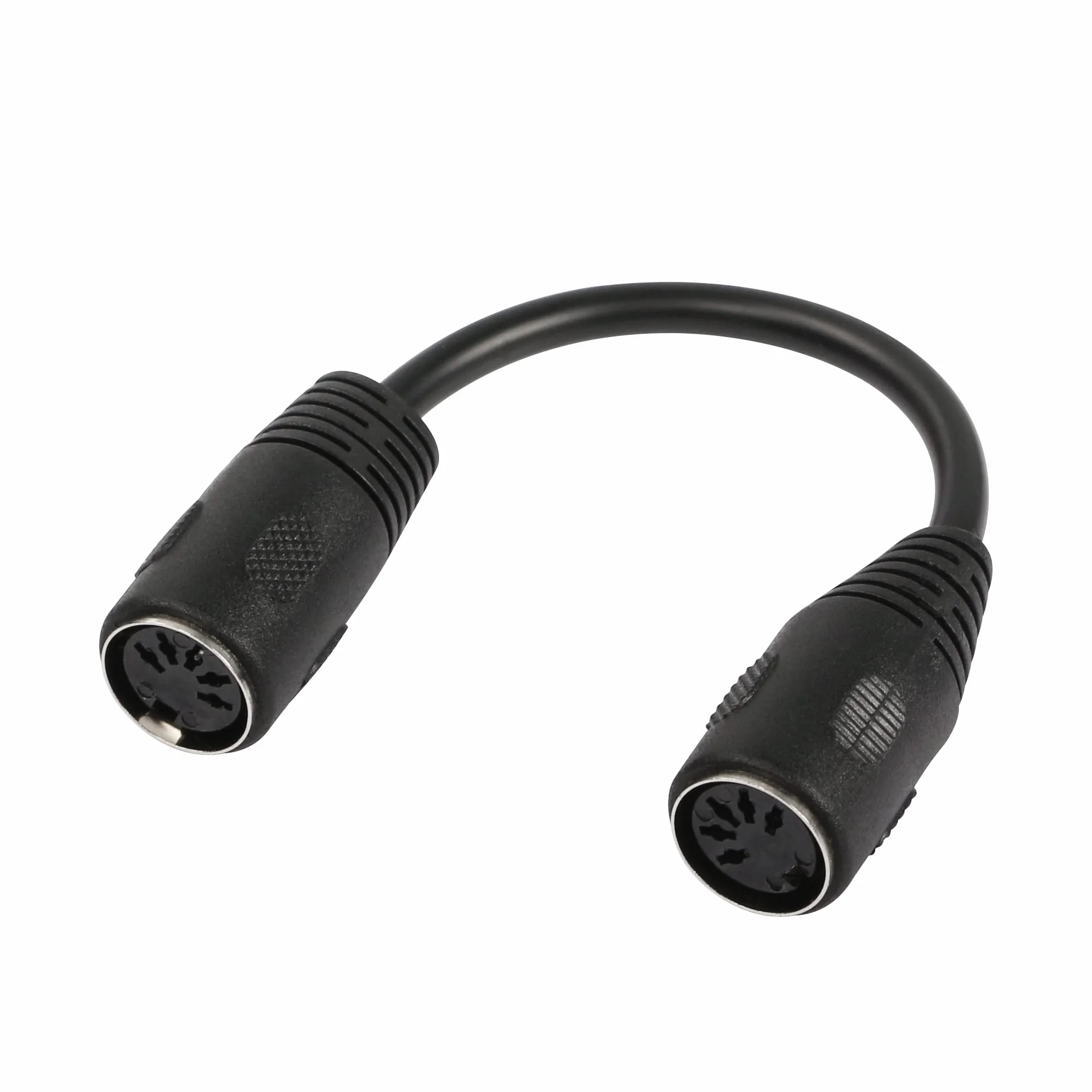 CERRXIAN Kabel DIN MIDI 0,5 stopy, żeński na żeński kabel audio DIN 5PIN do syntezatora klawiatury MIDI, organów, pianina elektrycznego, gitary MIDI (0,15)